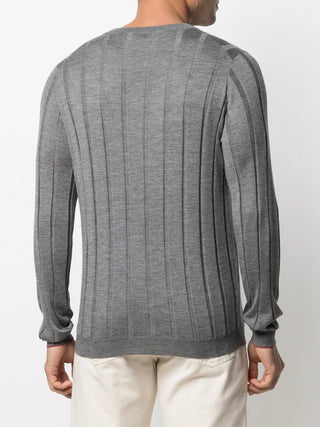 Brunello Cucinelli Ribbed Knit Round-Neck Raglan Sweater