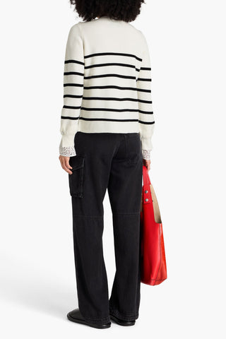 3.1 PHILLIP LIM STRIPED WOOL SWEATER - Size L