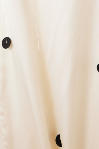 JACQUEMUS LA ROBE CHOUCHOU POLKA-DOT SATIN MIDI DRESS - Size 34