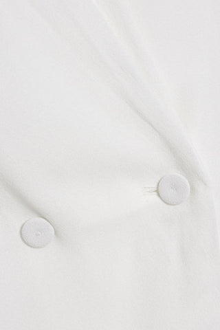 ANOTHER TOMORROW DRAPED CREPE TOP - Size 46