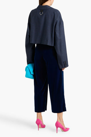 THEORY VELVET WIDE-LEG PANTS - Size 6