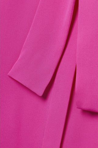 VALENTINO GARAVANI PUSSY-BOW SILK SHIRT - Size 48