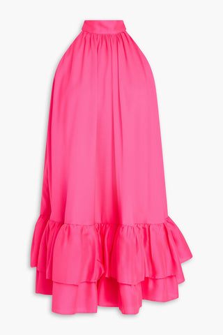 ALICE + OLIVIA ERNA RUFFLED CADY MINI DRESS - Size M