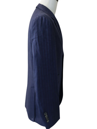 Brunello Cucinelli Textured Pinstriped Three-Button Blazer