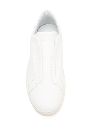 Tods Leather Slip-On Low-Top Sneakers White