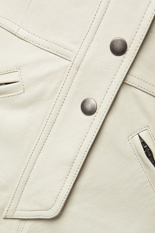 ISABEL MARANT APOLINA LEATHER JUMPSUIT - Size 40