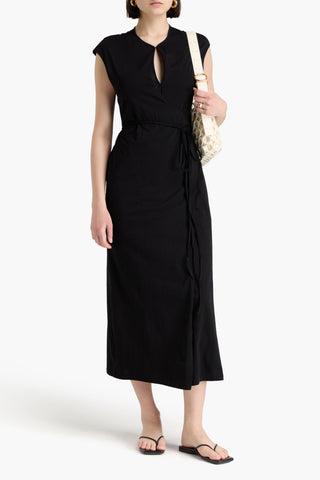 A.EMERY LEIGH COTTON-JERSEY MIDI WRAP DRESS - Size XS