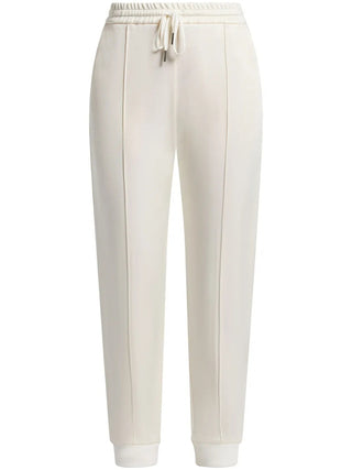 Tom Ford Cotton Blend Pintuck Track Pants White