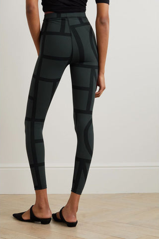 TOTEME PRINTED STRETCH-JERSEY LEGGINGS - Size XL