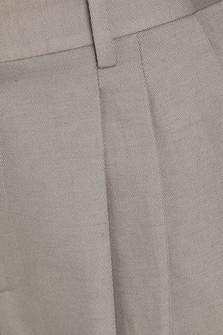NILI LOTAN FLAVIE COTTON AND LINEN-BLEND TWILL WIDE-LEG PANTS - Size 4