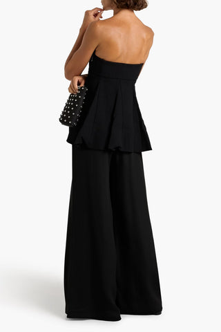 TIBI MELEE STRAPLESS CREPE PEPLUM TOP - Size 0