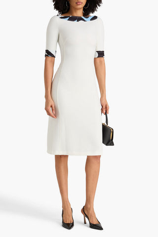 PUCCI PRINTED STRETCH-CREPE DRESS - Size 46