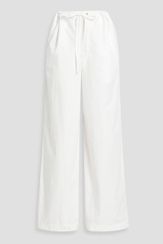 NILI LOTAN KAI COTTON-POPLIN WIDE-LEG PANTS - Size S