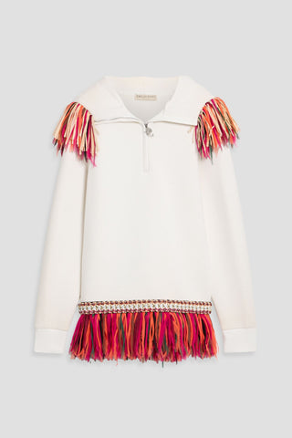 PUCCI EMBELLISHED JERSEY SWEATSHIRT - Size S