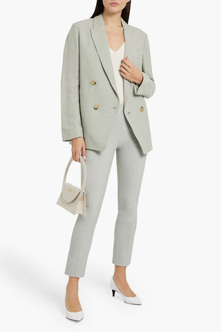 VINCE STRETCH-CREPE SLIM-LEG PANTS - Size M