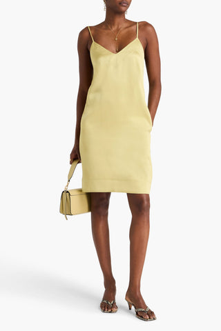 TOTEME SATIN-CREPE MINI DRESS - Size 40