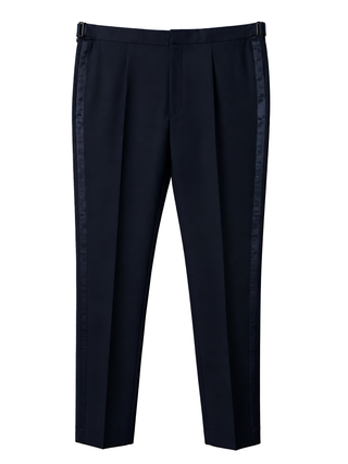 Tom Ford Navy Wool Tailored Trousers