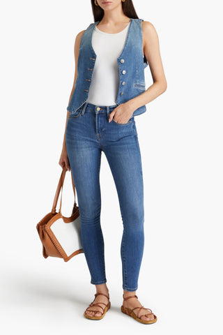 FRAME LE HIGH SKINNY HIGH-RISE SKINNY JEANS - Size 27