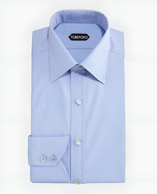 Tom Ford Cotton Point-Collar Dress Shirt
