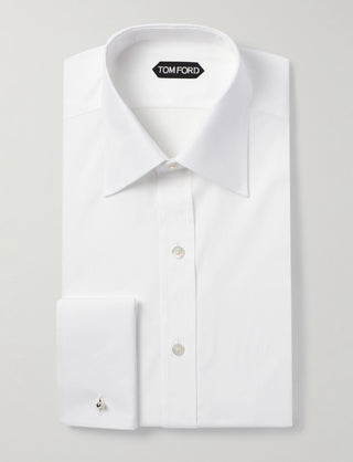 Tom Ford Cotton Point-Collar French Cuff Dress Shirt