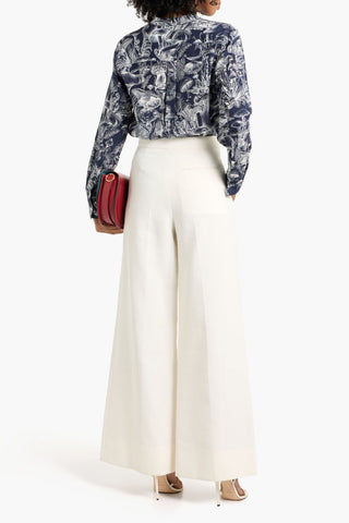 STELLA MCCARTNEY JACQUARD WIDE-LEG PANTS - Size 42