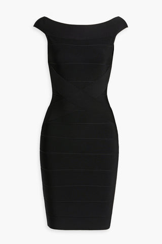 HERVÉ LÉGER BANDAGE MINI DRESS - Size L