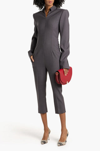 SPORTMAX ARDENNE CROPPED WOVEN JUMPSUIT - Size 38