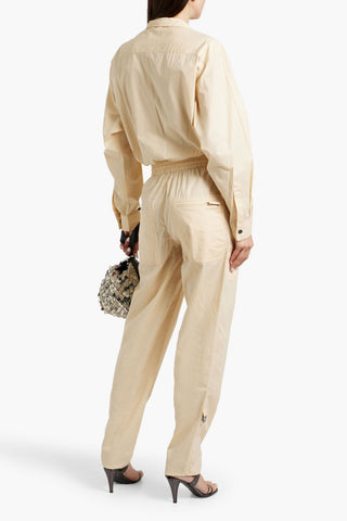 ISABEL MARANT FRANCA COTTON-POPLIN JUMPSUIT - Size 34