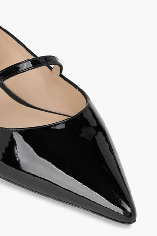 STUART WEITZMAN EMILIA PATENT-LEATHER MARY JANE FLATS - Size 9