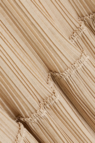 SIMKHAI VALLEN PLEATED LAM GOWN - Size 4