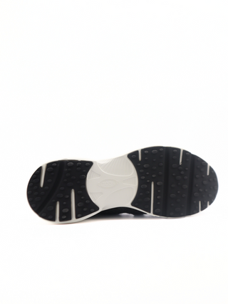 Tods Felt Lace-Up Sport Sneakers Black Grey