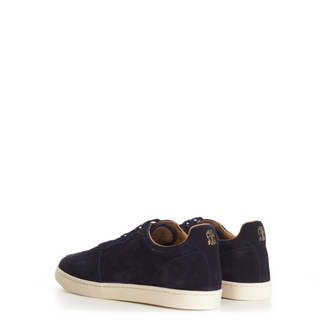 Brunello Cucinelli Brunello Cucinelli Suede Lace-Up Low-Top Sneakers with Contrast Sole