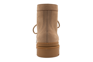 Brunello Cucinelli Suede Lace-Up Combat Boots with Lug Sole