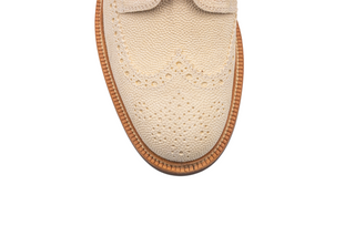 Brunello Cucinelli Stingray-Effect Leather Wingtip Brogue Shoes
