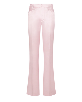 Tom Ford Satin Flared Trousers Pink