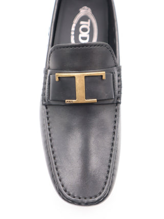 Tods Leather Gommino Driver Shoe with T-Strap