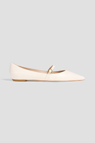 STUART WEITZMAN EMILIA LEATHER MARY JANE FLATS - Size 7
