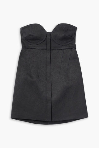 PROENZA SCHOULER STRAPLESS COTTON AND WOOL-BLEND TWILL TUNIC - Size 8