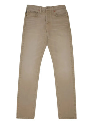 Tom Ford Denim Five-Pocket Jeans Beige