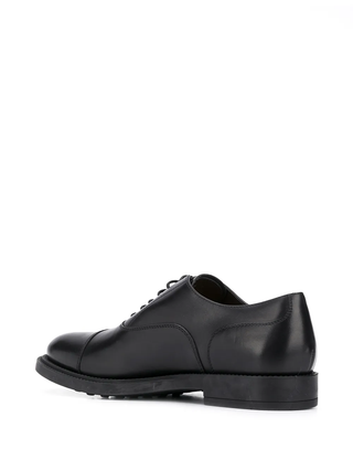 Tods Leather Cap-Toe Lace-Up Oxfords