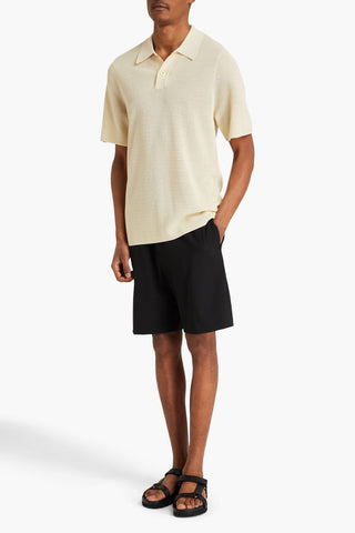 SANDRO OPEN-KNIT POLO SHIRT - Size XL