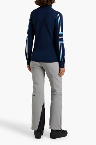 WE NORWEGIANS STRYN JACQUARD-KNIT MERINO WOOL-BLEND HALF-ZIP SWEATER - Size S
