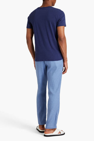 FRESCOBOL CARIOCA OSCAR LINEN AND COTTON-BLEND DRAWSTRING PANTS - Size 34