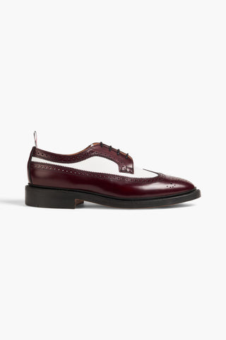 THOM BROWNE TWO-TONE LEATHER BROGUES - Size 12