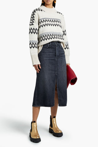RAG & BONE WILLOW FAIR ISLE WOOL SWEATER - Size L