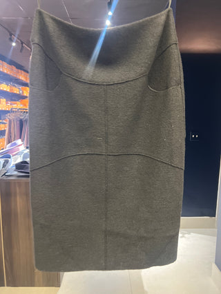 Tom Ford Textured Felted Paneled Pencil Skirt