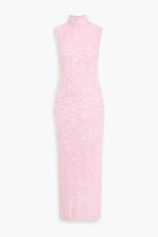 LAPOINTE SEQUINED CHIFFON MIDI DRESS - Size 2