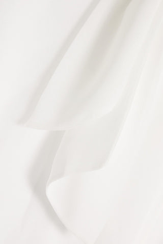 MIKAEL AGHAL TIE-NECK CHIFFON BLOUSE - Size 4