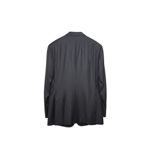 ISAIA Wool Two-Button Single-Breasted Blazer in Grey
