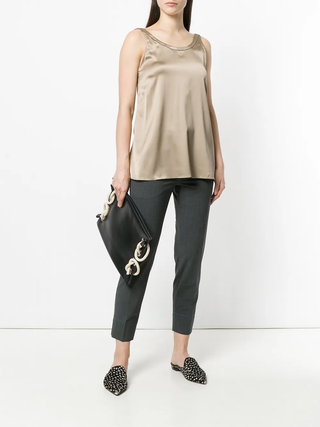 Brunello Cucinelli Wool-Blend Slim-Fit Cropped Trousers with Cuffed Hem